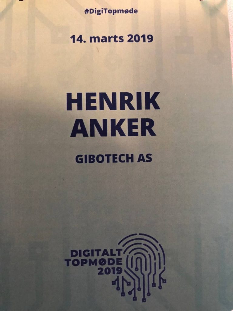 Henrik Ankers navneskilt på Digitalt Topmøde