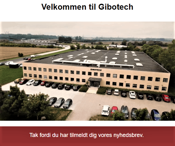 tilmelding til nyhedsbrev fra Gibotech