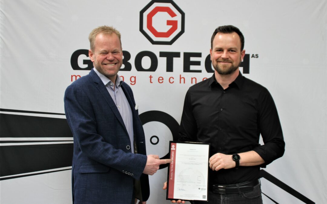 Gibotech certi­fi­ceret efter ISO 9001:2015