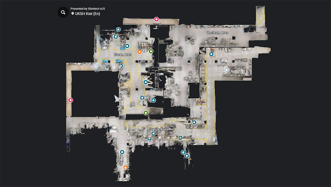 Gibotech intro­duces 3D scanning of a Central Sterile Supply Department