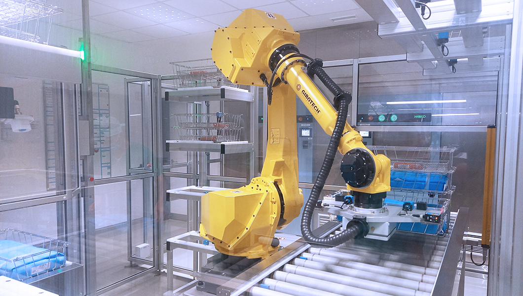 Robot i sterilcentral på Universitätsklinikum Schleswig-Holstein, Campus Lübeck